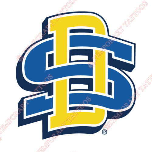 South Dakota State Jackrabbits Customize Temporary Tattoos Stickers NO.6233